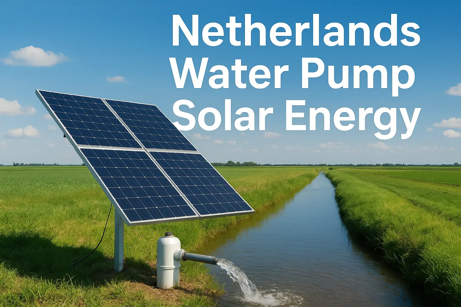 Netherlands Water Pump Solar Energy Solutions