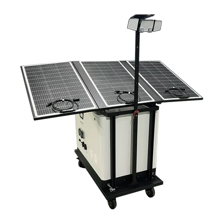 off-grid telecom power trailer
